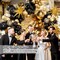 Black and Gold Balloons Garland Arch Kit, 5 10 12 18inch Black Gold Confetti Latex Balloons for 2024 Graduation New Year Anniversary Birthday Party Decorations